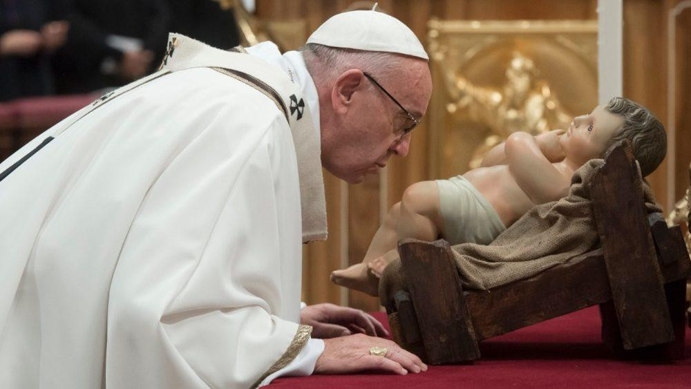 Papa Francisco y el Niño Jesús, Iglesia, Navidad