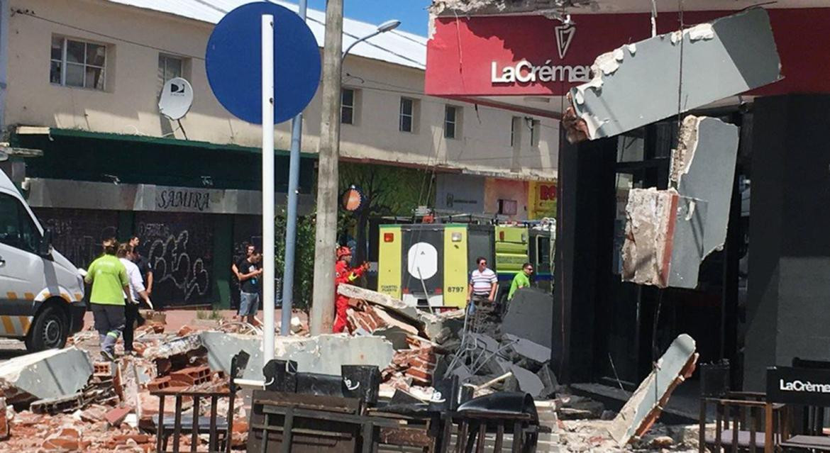 Tragedia en Mar del PLata - derrumbe