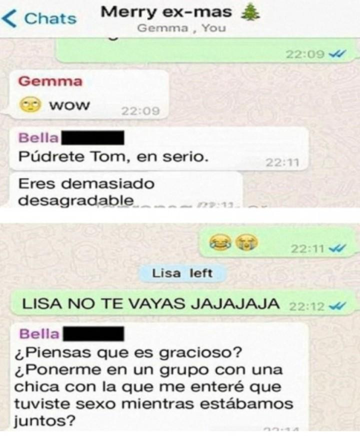 Chat WhatsApp con sus ex - Foto 6