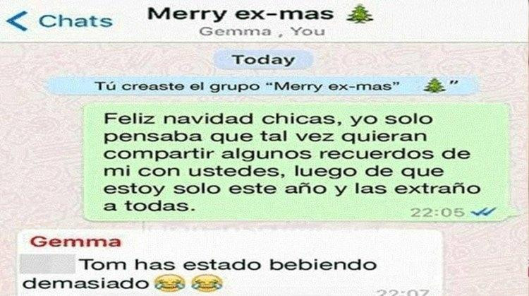 Chat WhatsApp con sus ex