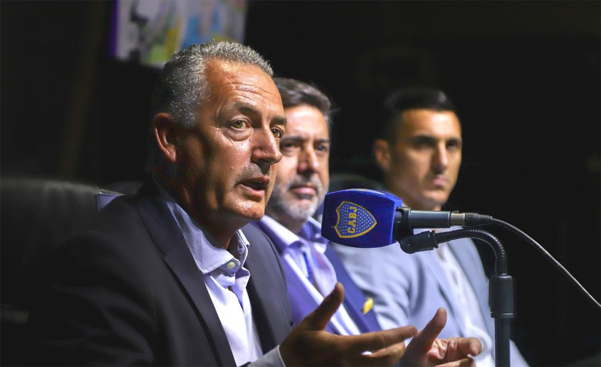 Presentación de Gustavo Alfaro como DT de Boca, conferencia de prensa, NA