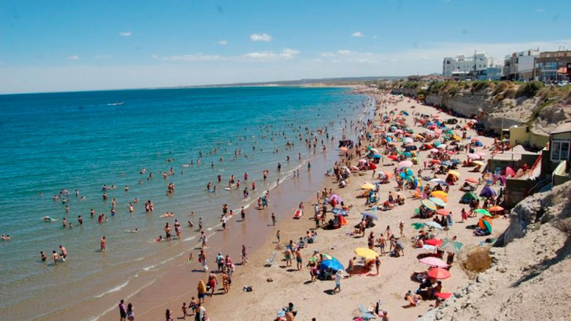 Las Grutas, playa, costa atlántica