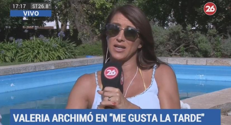 Valeria Archimó en Canal 26