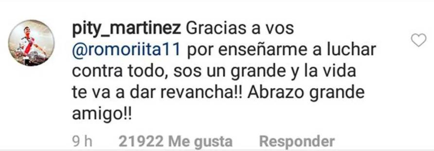 Mensaje Pity Martínez a Rodrigo Mora