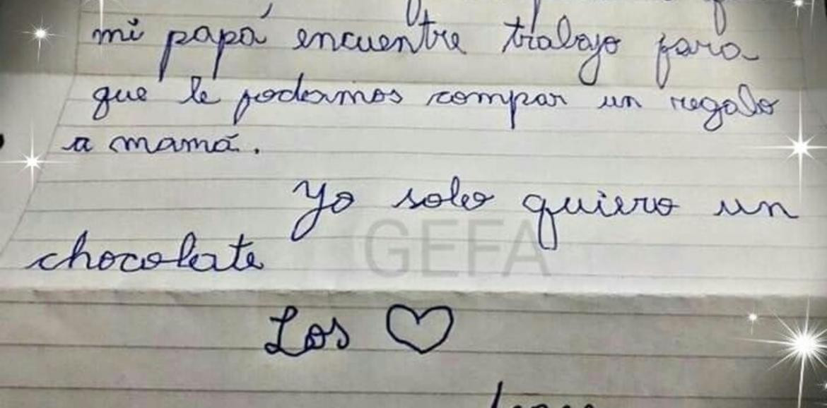 La carta de un nene a los Reyes Magos