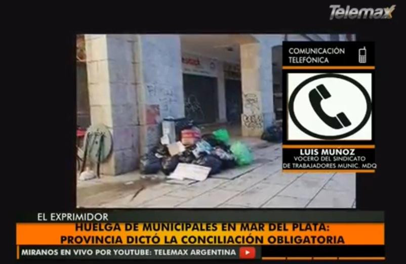 Conflicto de Municipales en Mar del Plata - Luis Muñoz (Radio Latina)