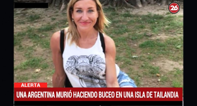 Tailandia, turista argentina murió haciendo buceo
