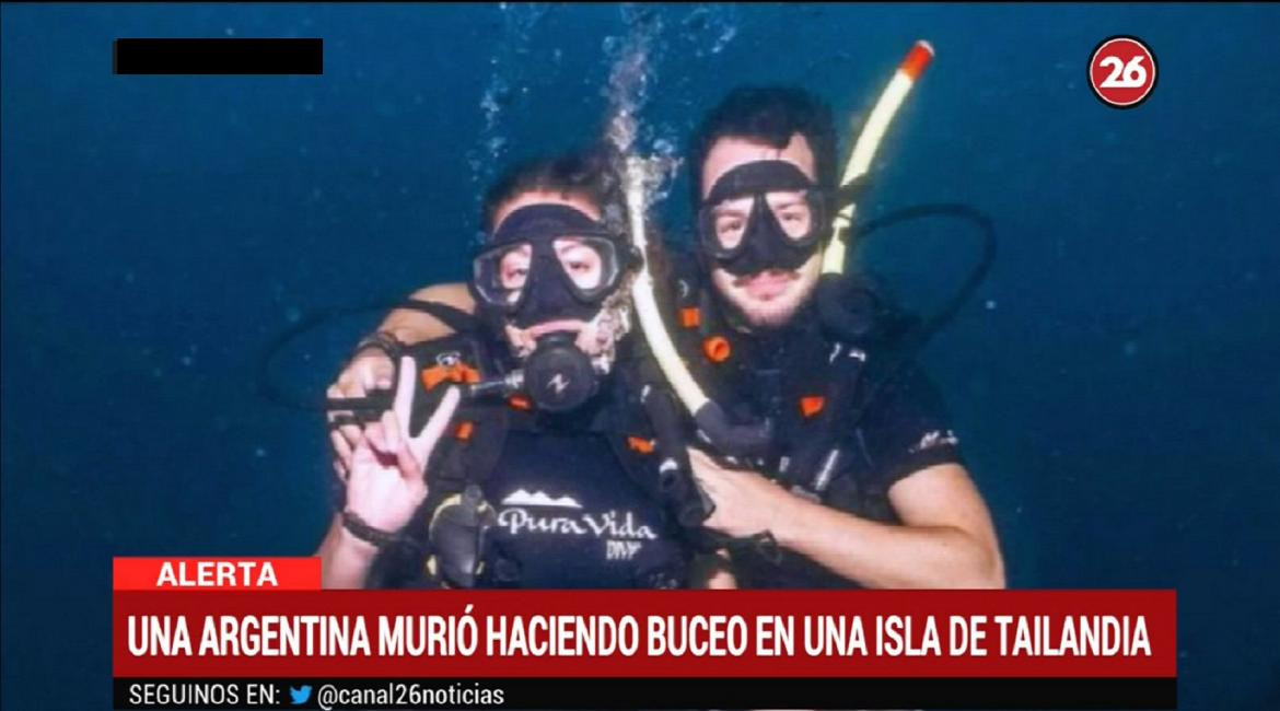 Tailandia, turista argentina murió haciendo buceo