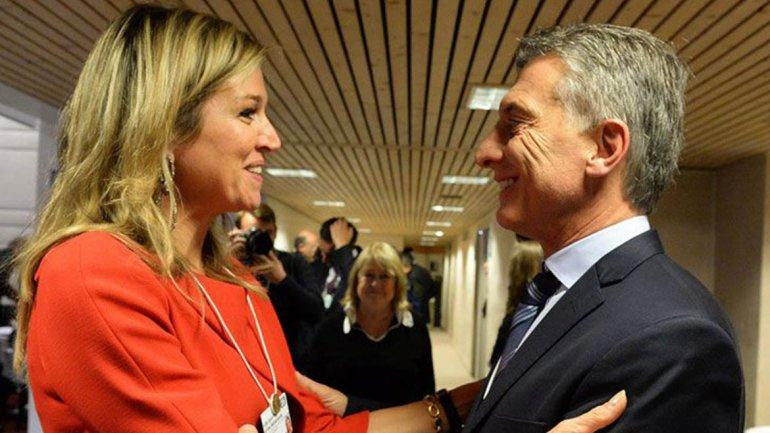 Reina Máxima y Mauricio Macri - Encuentro