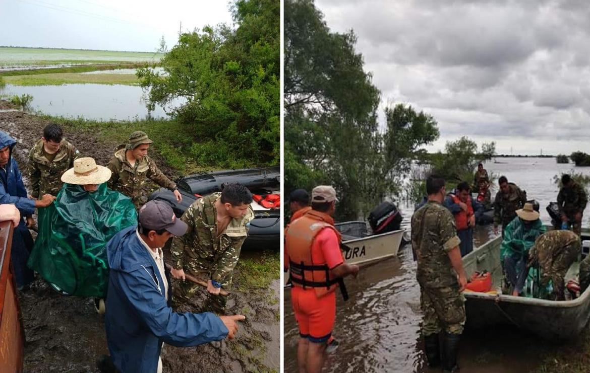 Ejército Argentino y redes solidarias se movilizan por las inundaciones del Litoral	