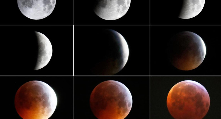 Super Luna de Sangre - Fases de la Luna (Reuters)