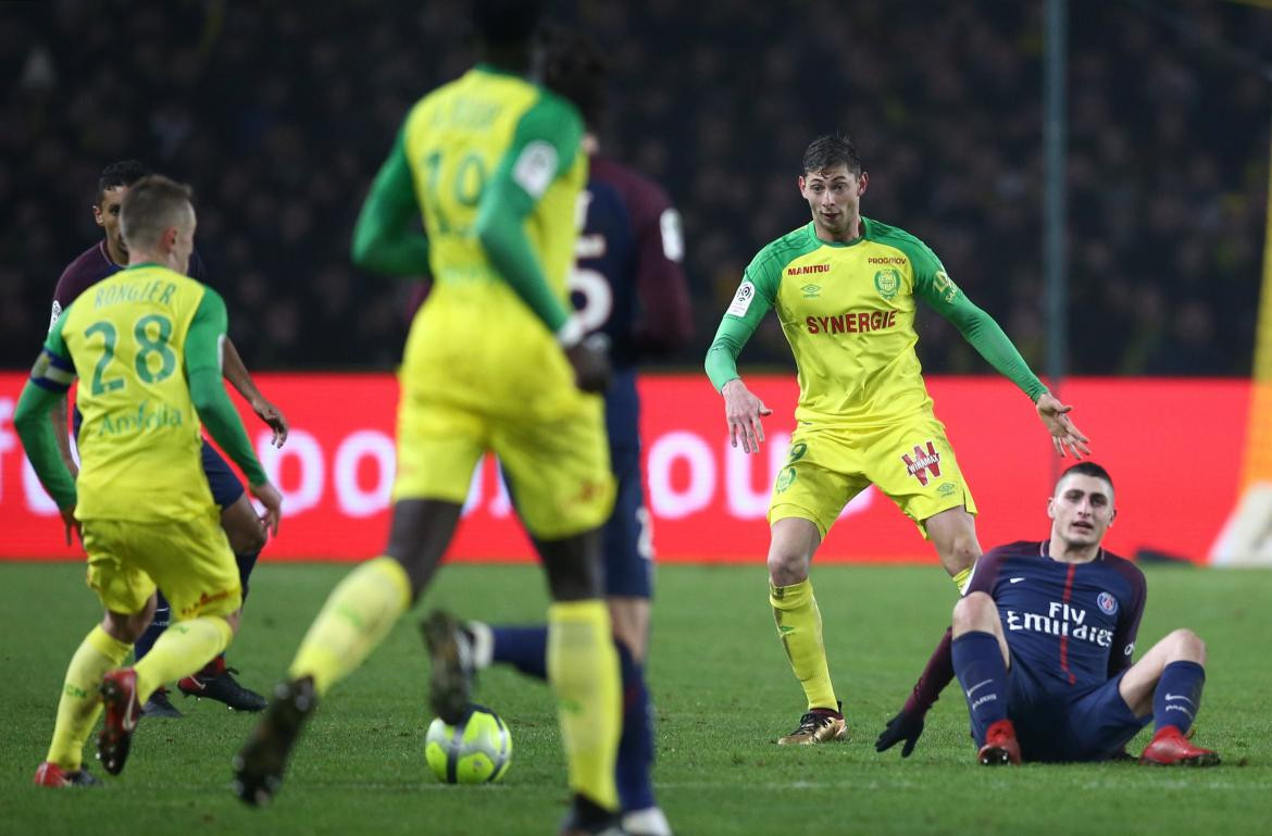 Emiliano Sala en el Nantes (Reuters)