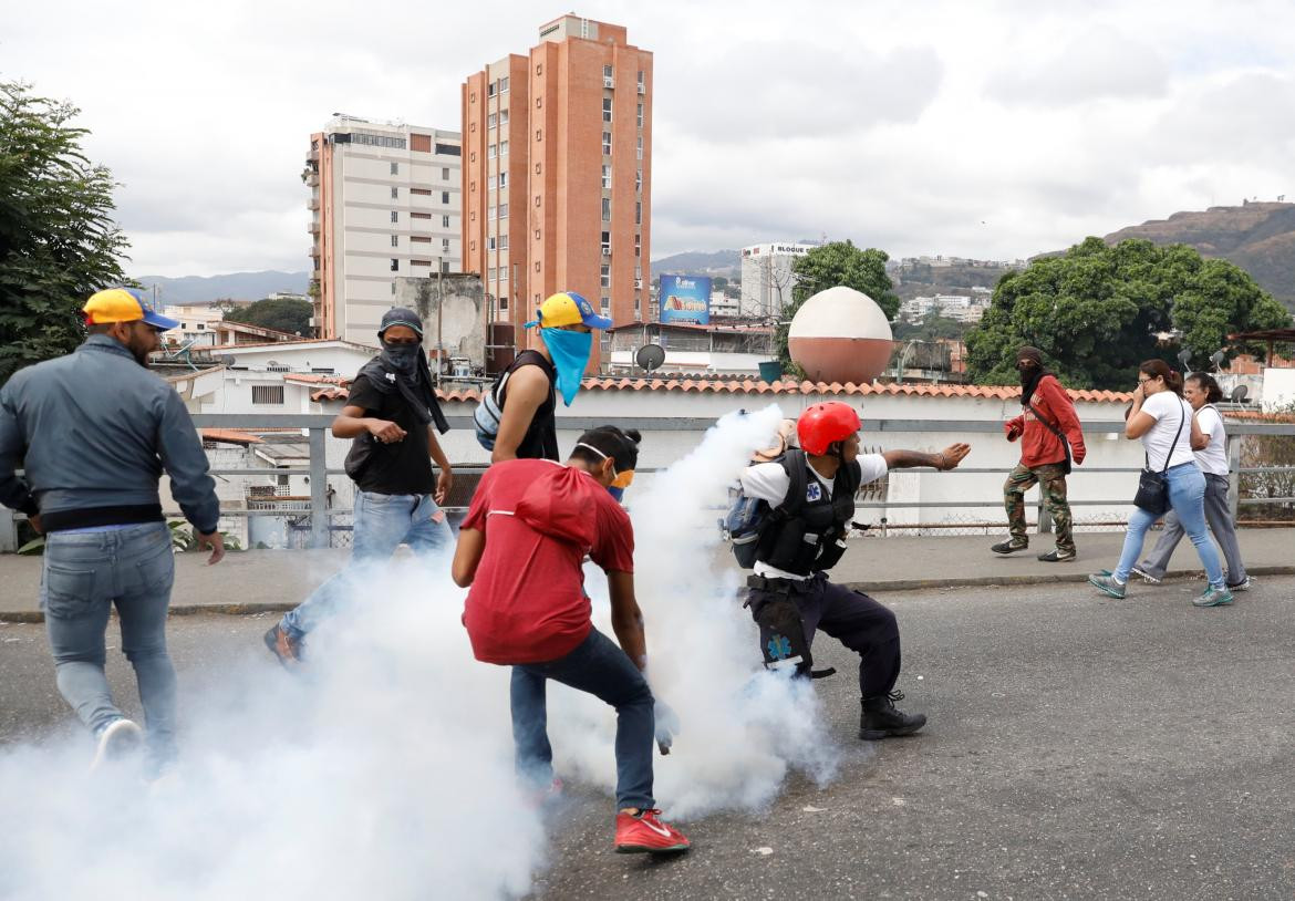 Incidentes durante marcha contra Maduro en Venezuela (Reuters)