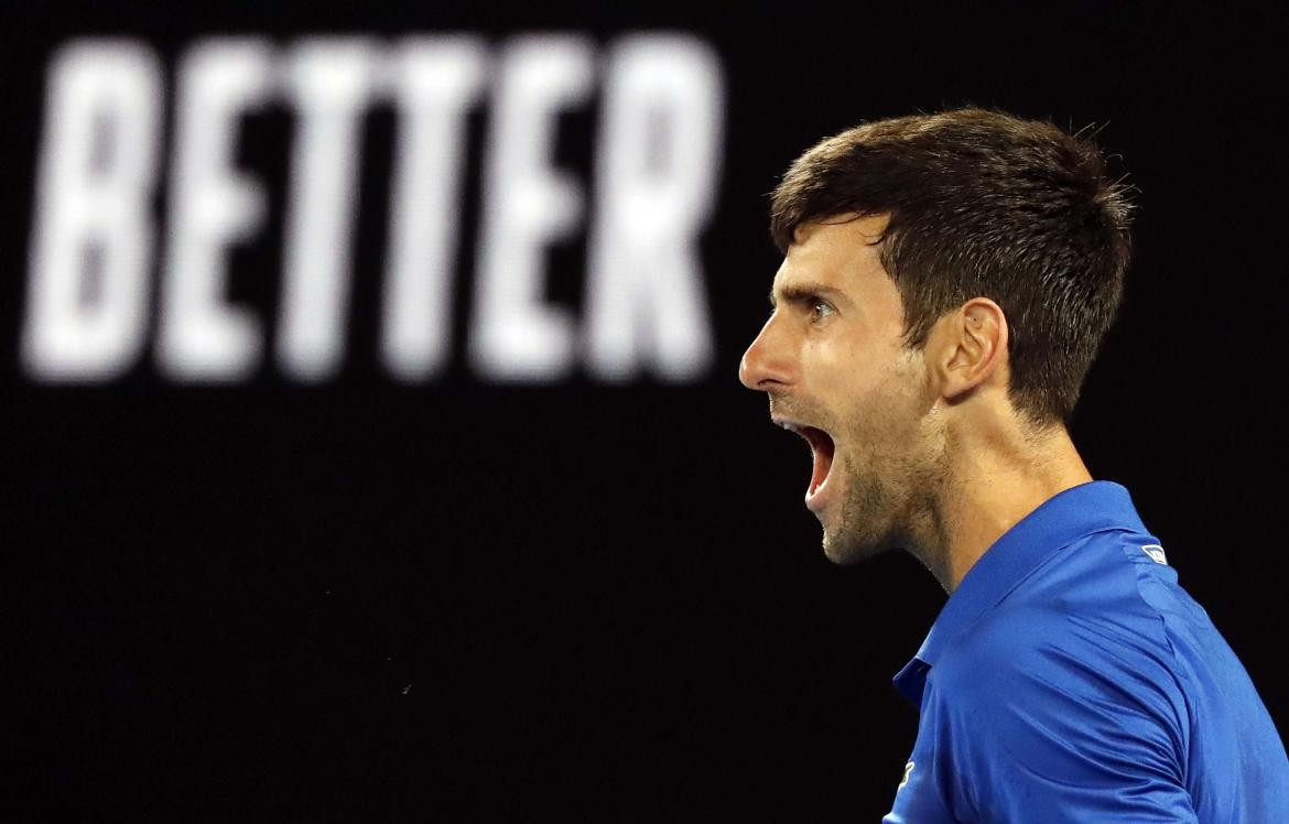 Novak Djokovic en la final de Australian Open 2019 (Reuters)