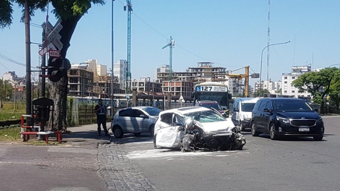 Choque Chacarita - Policiales 