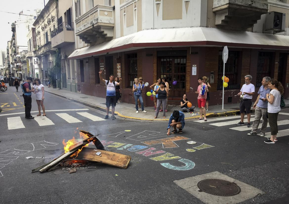 Protestas por corte de luz en Capital Federal (NA)