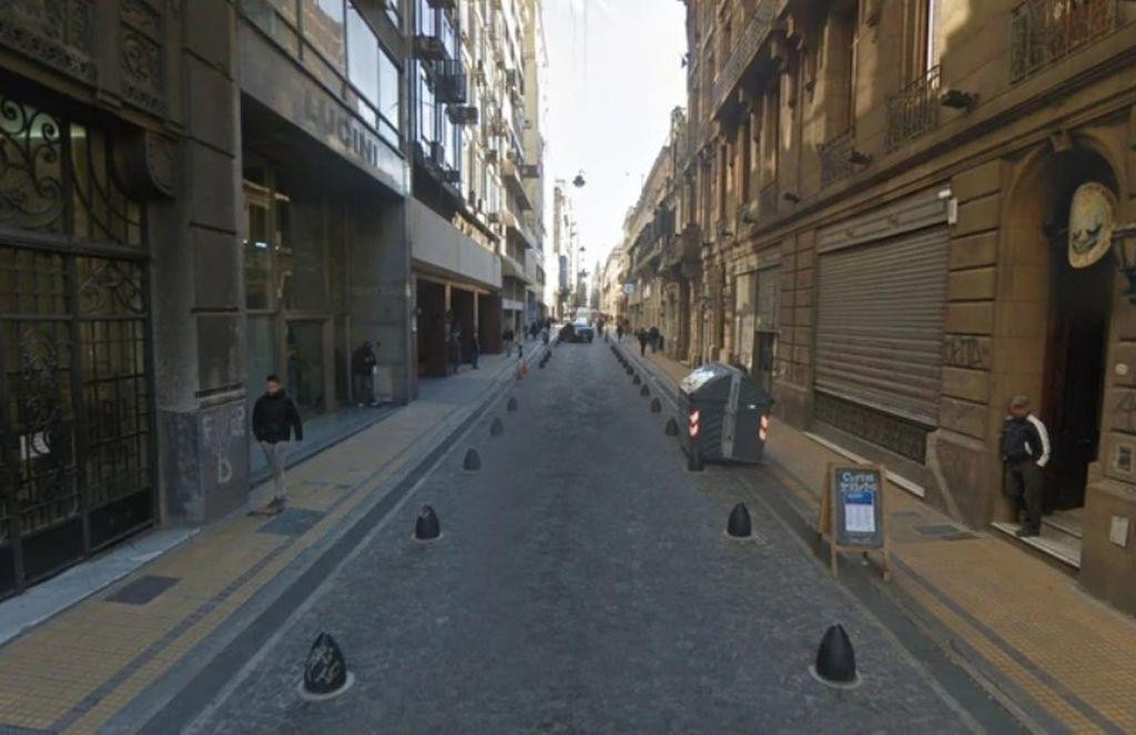 Calle donde fue apuñalado un turista canadiense en San Telmo