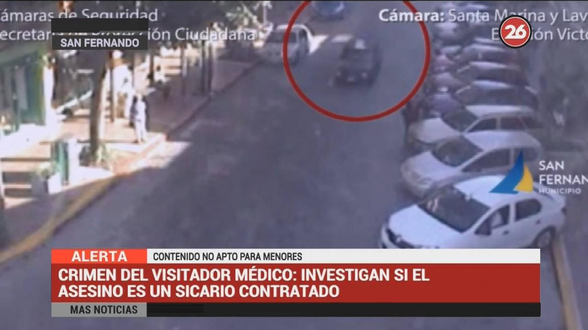 Misterioso crimen de visitador médico en San Fernando (Canal 26)