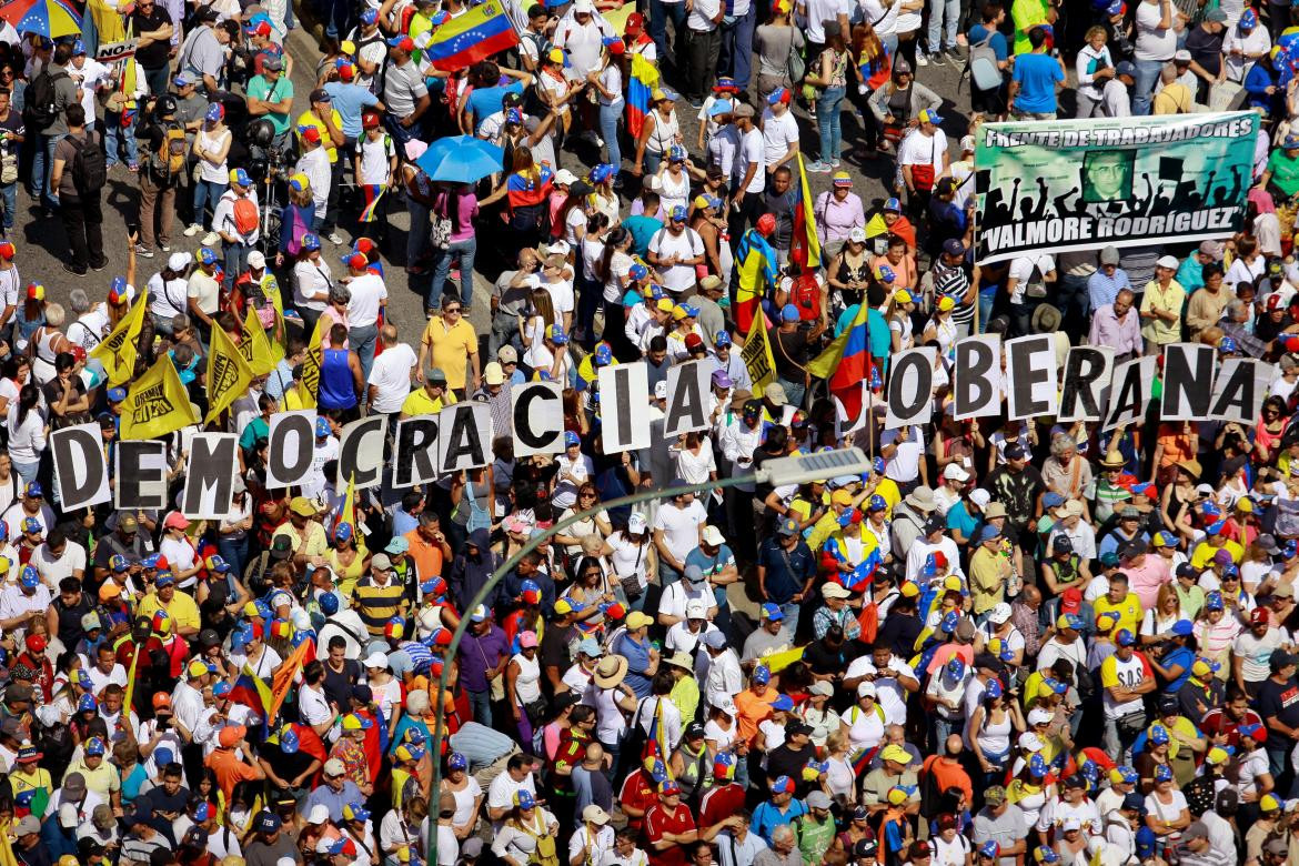 Marcha contra Maduro en Venezuela (Reuters)