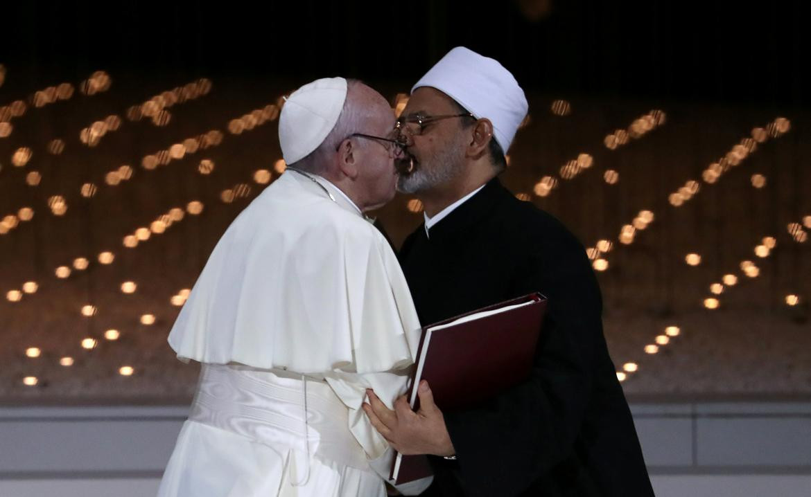 Papa Francisco y imán Sheikh Ahmed al Tayeb (Reuters)