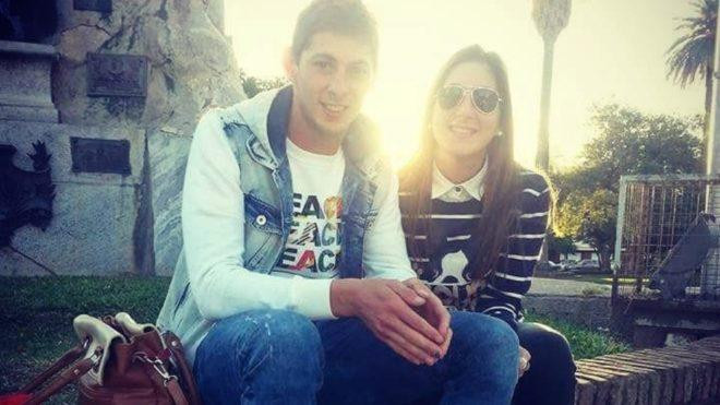 Emiliano Sala y su hermana Romina Sala