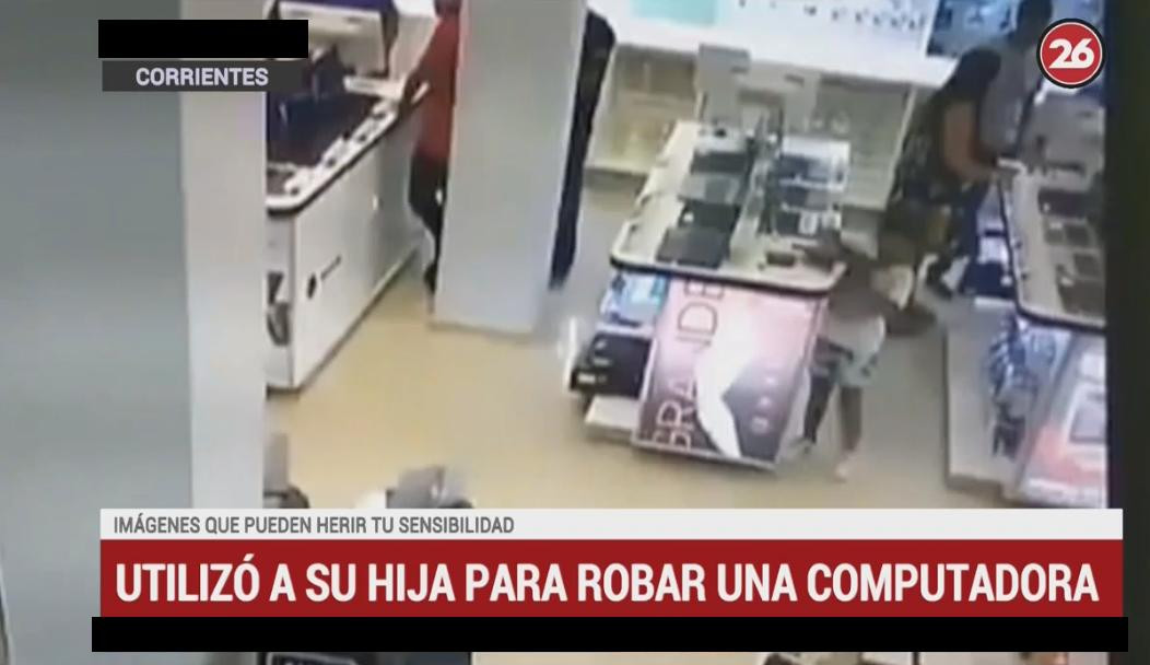 Robo - Corrientes madre usa a su hija