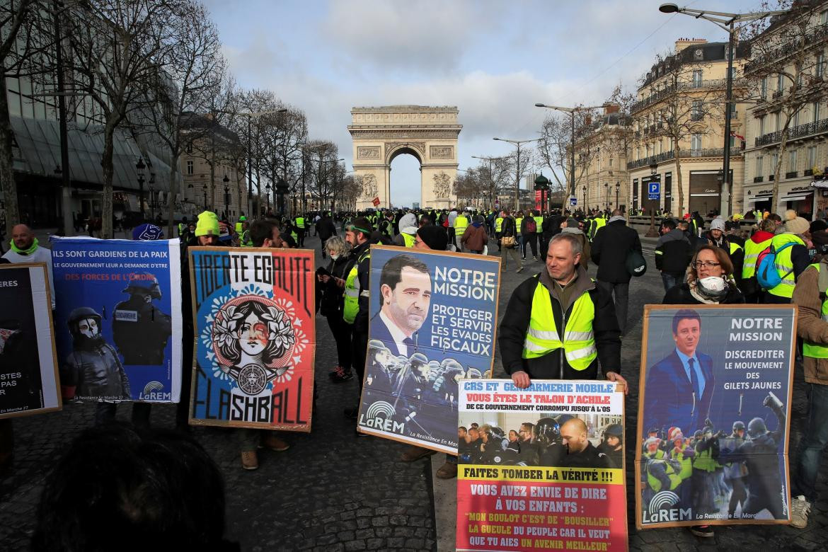 Chalecos amarillos - protestas en París