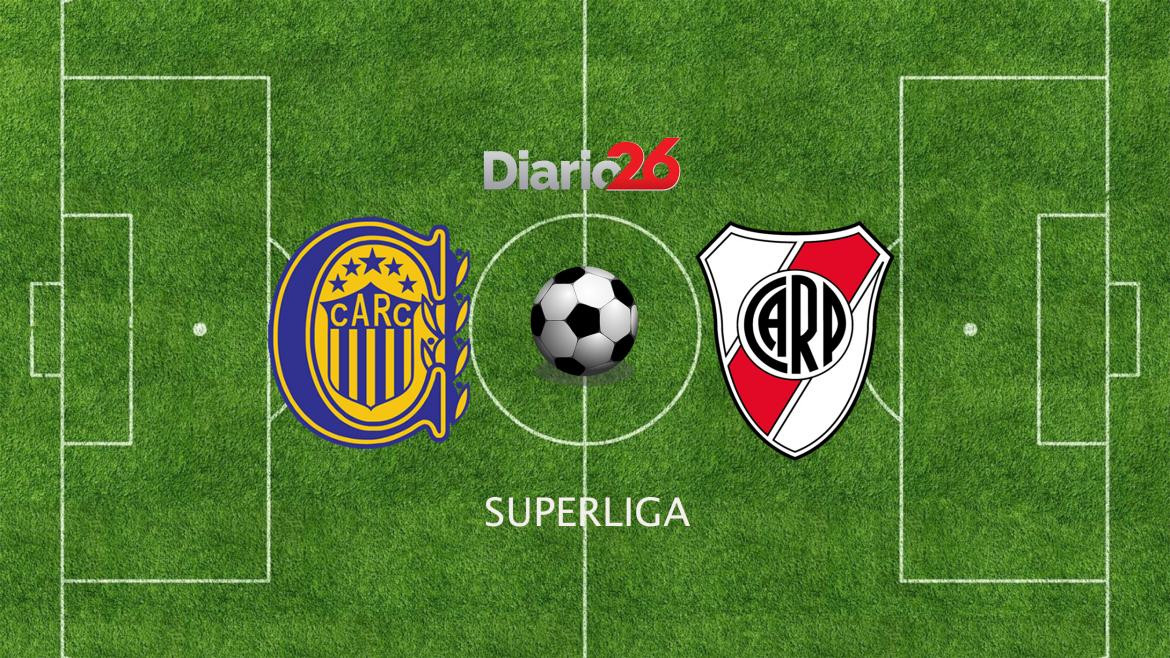 Superliga, Rosario Central vs. River, fútbol