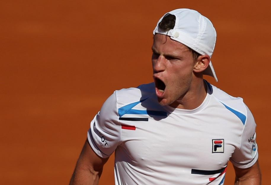 Festejo de Diego Schwartzman en el Argentina Open