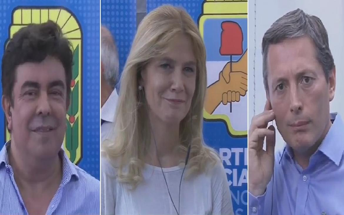 Cumbre del PJ bonaerense 21-02-19, Fernando Espinoza, Verónica Magario, Fernando Gray, Canal 26, Elecciones 2019