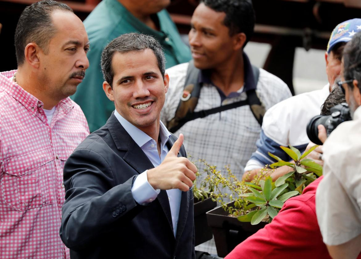 Juan Guaidó en Venezuela (Reuters)