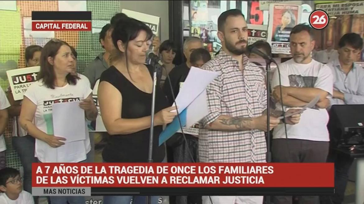 Acto a 7 años de la Tragedia de Once (Canal 26)