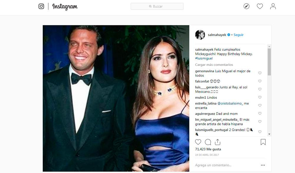 Luis Miguel y Salma Hayek, Premios Oscar, música, espectáculos