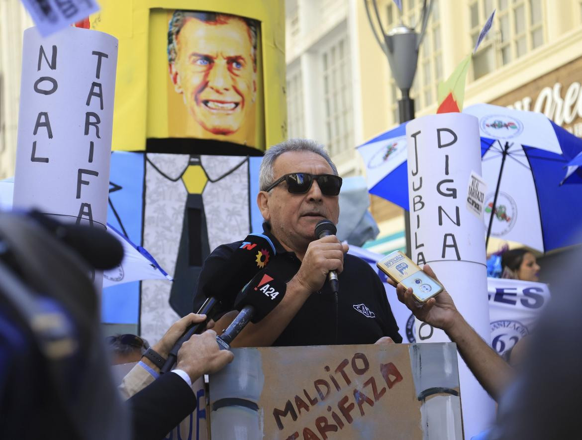 Protesta contra tarifazo centro Porteño - Carlos Schimd Agencia NA