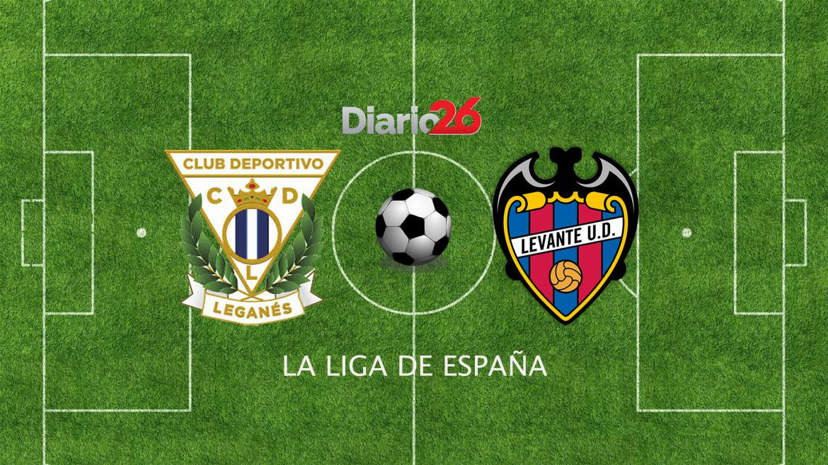 La Liga de España, Leganés vs. Levante, fútbol, Diario26