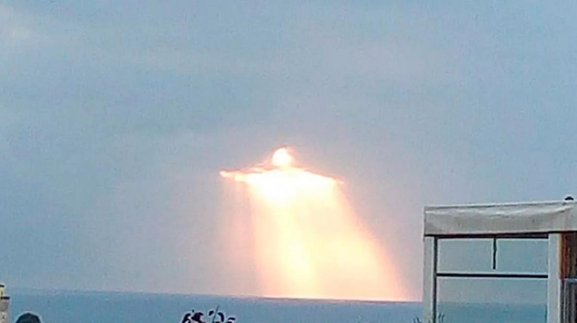 Imagen de Cristo en el cielo de Italia