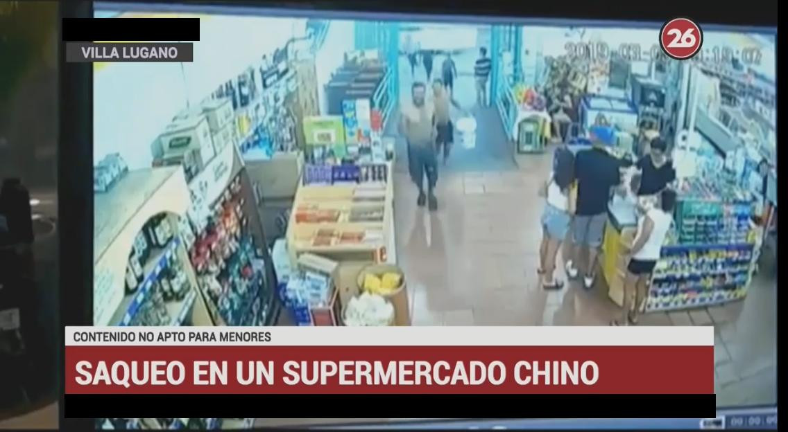 Robo piraña - Villa Lugano supermercado chino