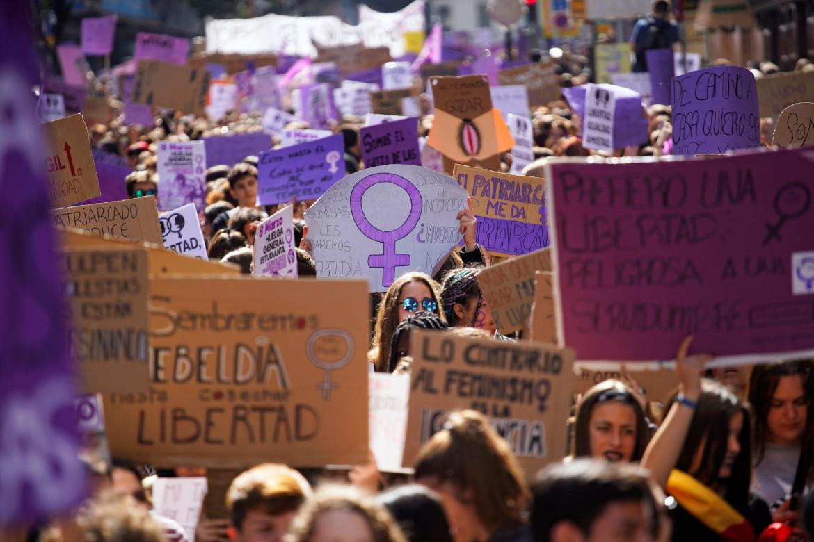 Marcha en España por el Día Internacional de la Mujer (Reuters)