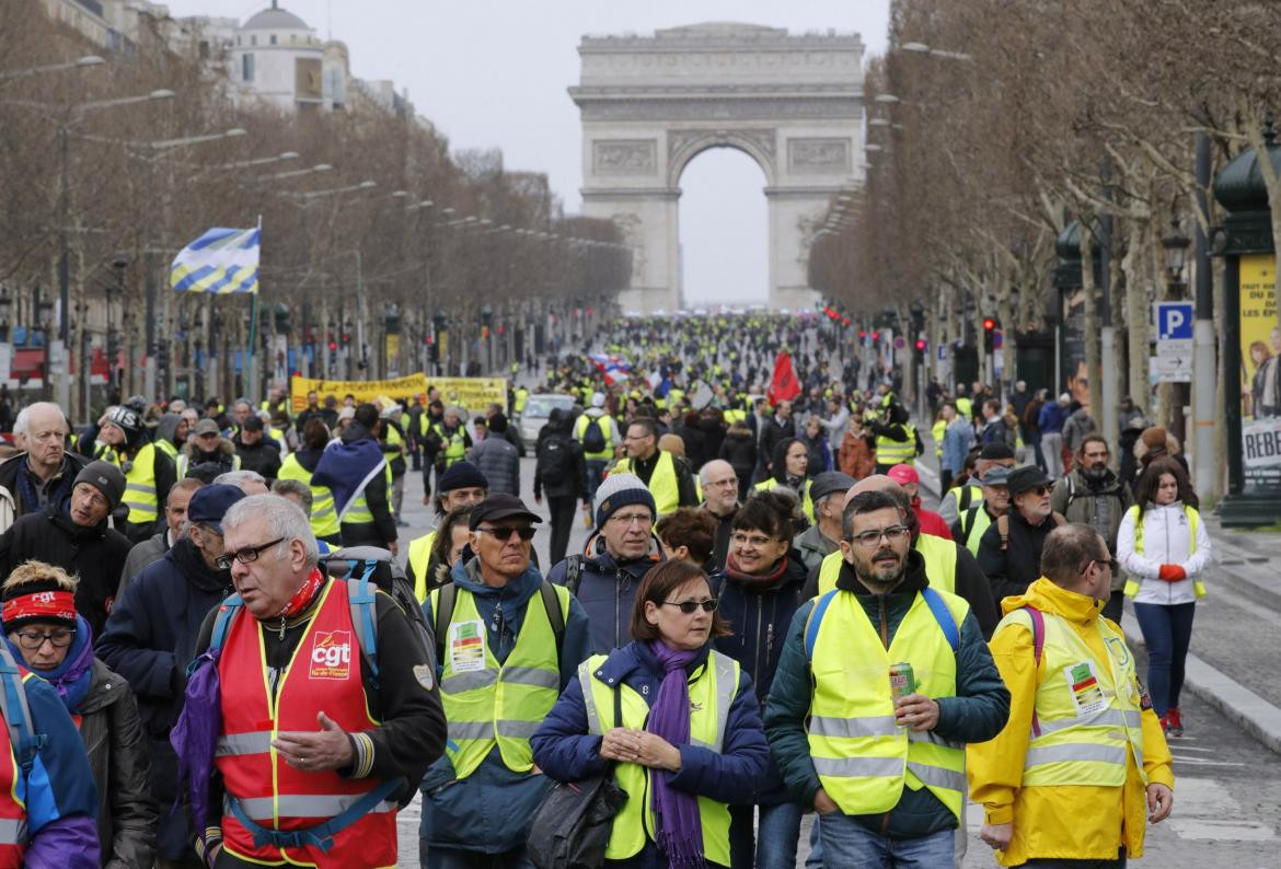 Chalecos amarillos - París Reuters