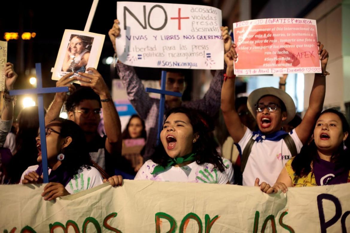 Día de la Mujer - Marcha en Nicaragua #8M (Reuters)