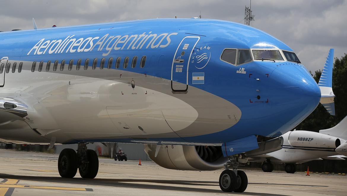 Avión Boeing 737 MAX de Aerolíneas Argentinas