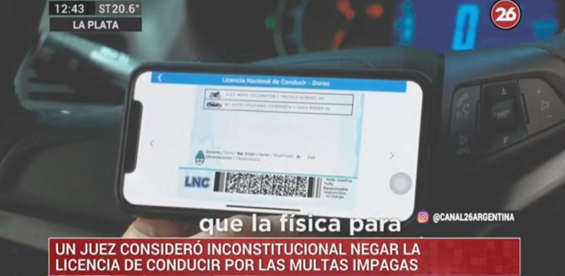 Licencia para conducir impagas