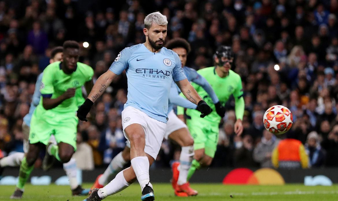 Champions League, Manchester City vs. Schalke 04, fútbol, deportes, Kun Agüero, Reuters