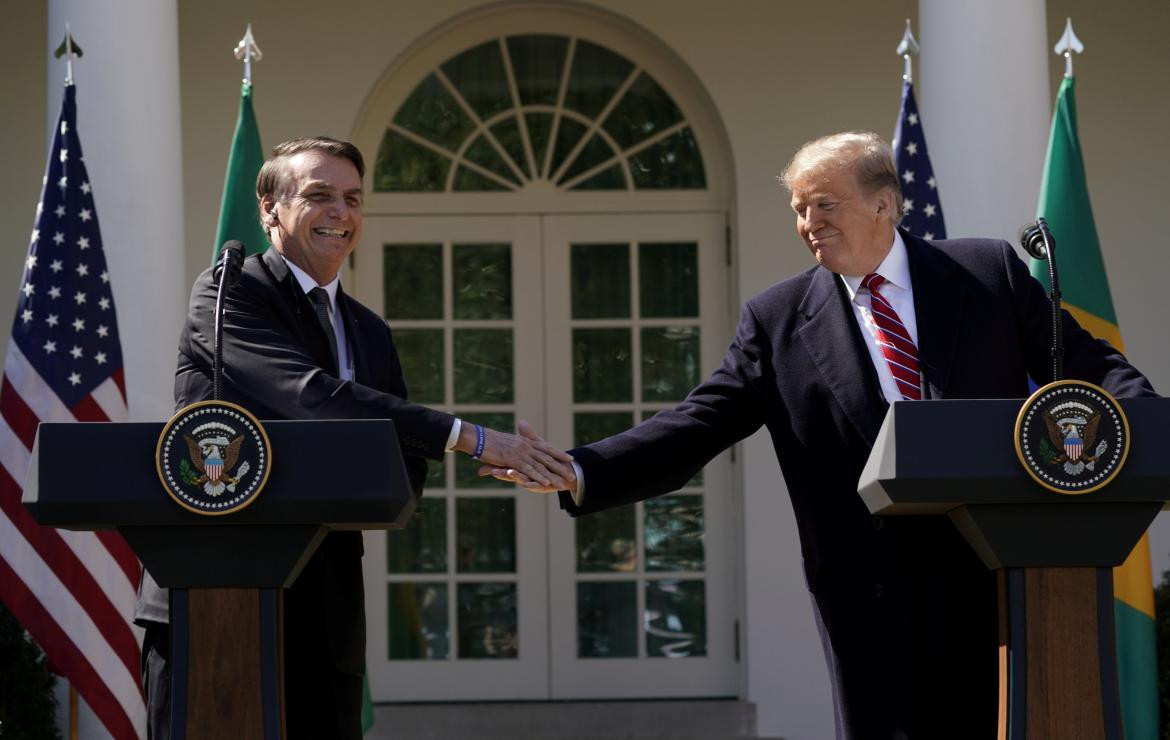 Bolsonaro y Trump en EE.UU., REUTERS