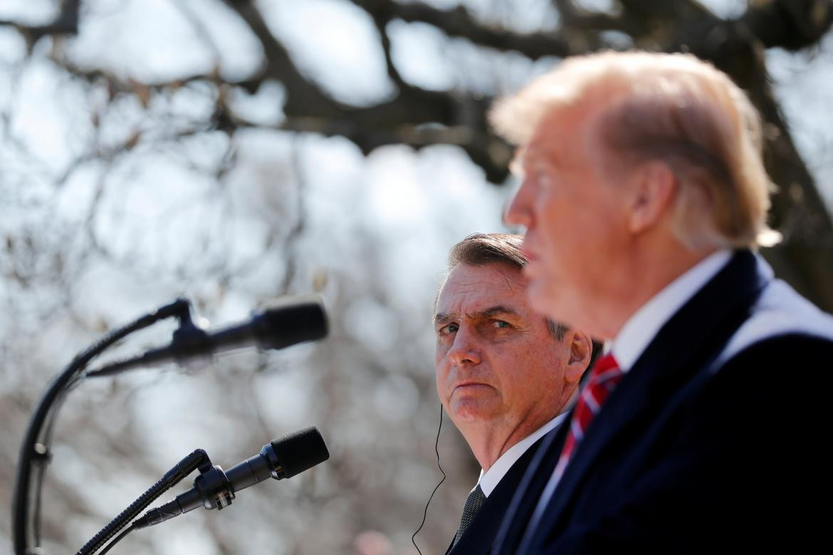 Bolsonaro y Trump en EE.UU., REUTERS