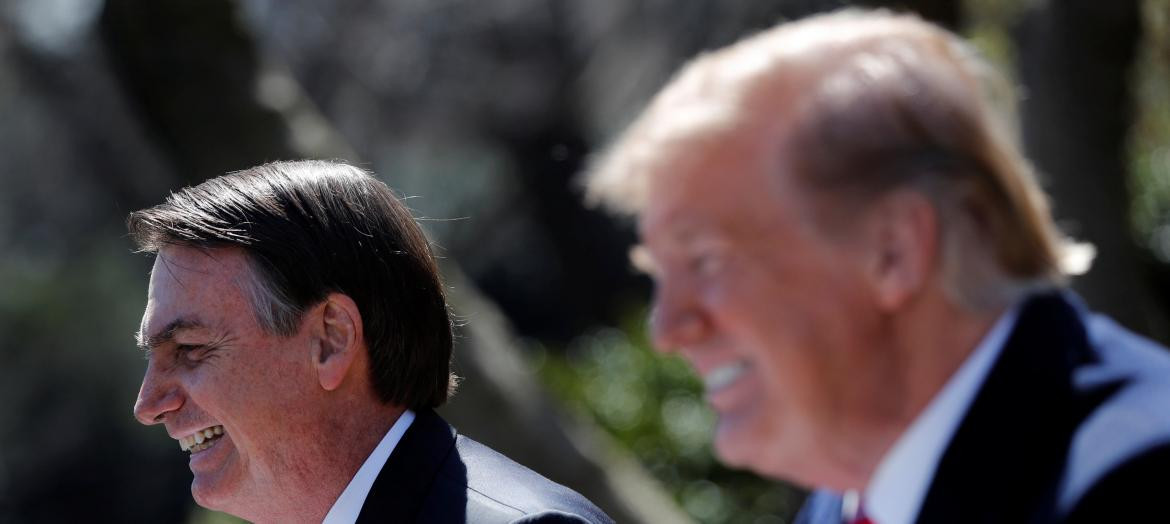 Bolsonaro y Trump en EE.UU., REUTERS