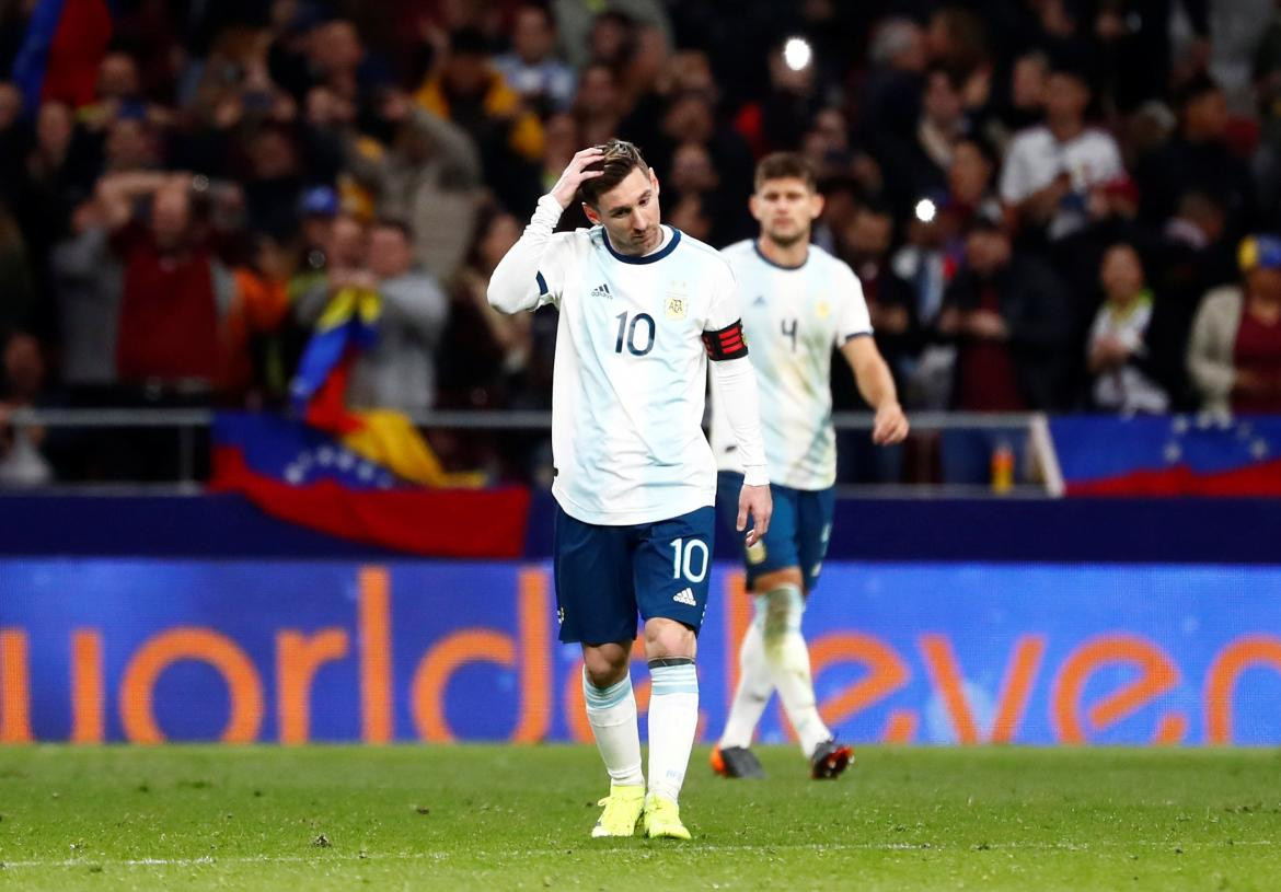 Messi Argentina vs Venezuela - Reuters