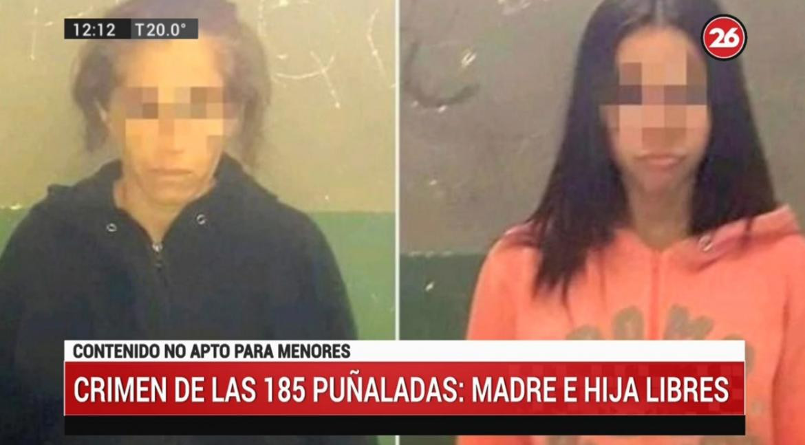 Liberaron a la mujer que mató a su marido de 185 puñaladas, policiales, Canal 26	