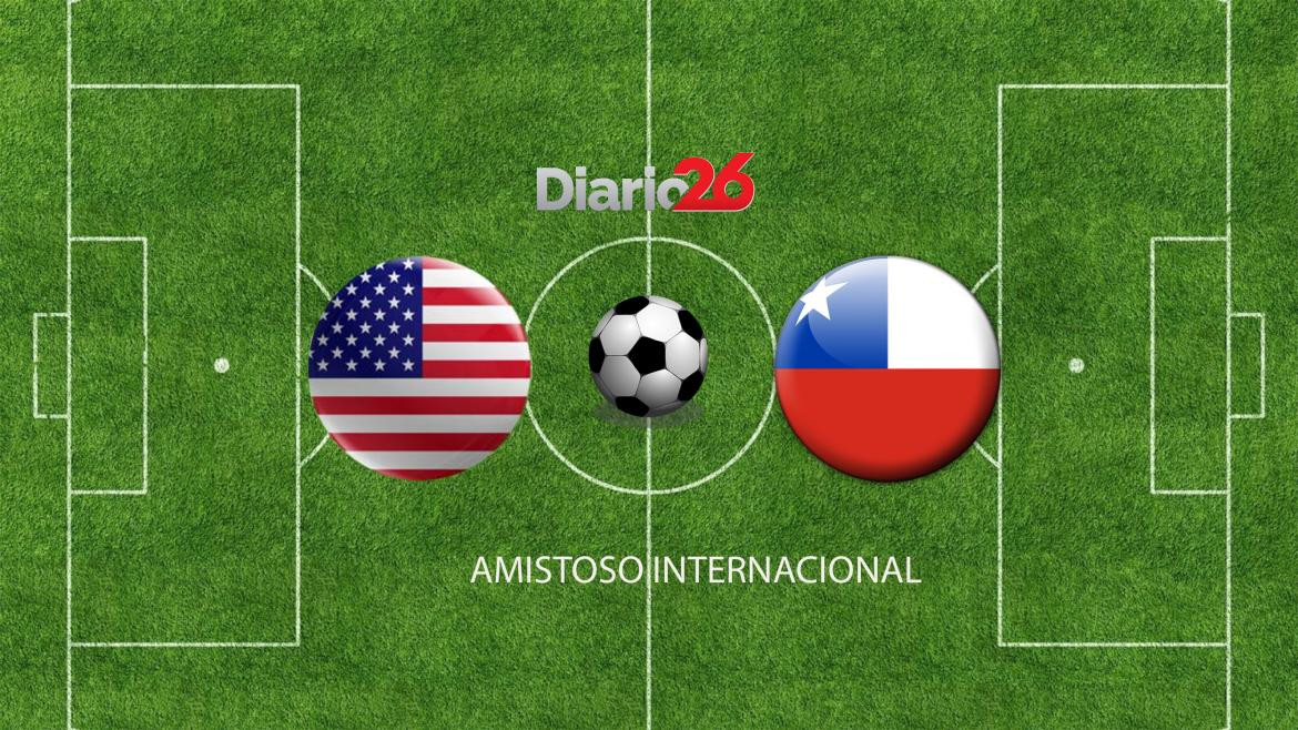  Amistoso internacional, Estados Unidos vs. Chile, fútbol, deportes, Diario 26
