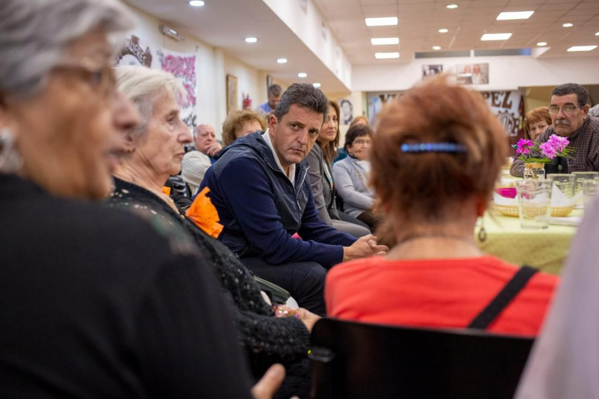  Sergio Massa, Mirta Tundis, Centro de Jubilados, política, Frente Renovador, Elecciones 2019